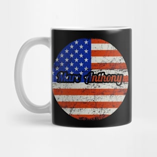 Marc Anthony / USA Flag Vintage Style Mug